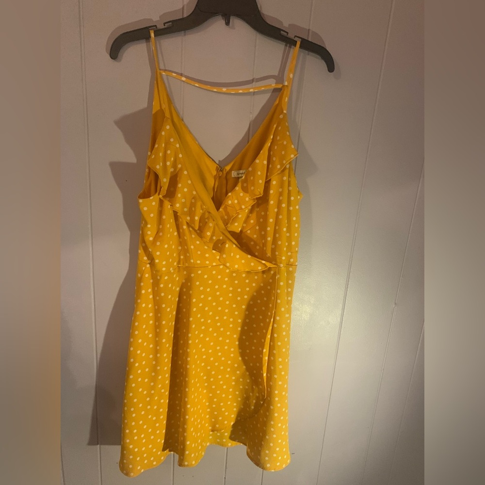 XXL Yellow Polka Dot Sundress
